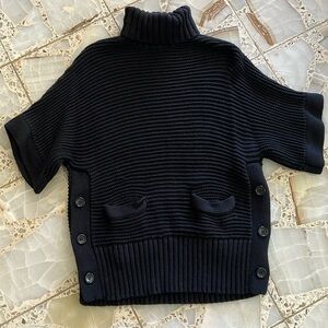 J. Crew Black Turtleneck Sweater XXS
